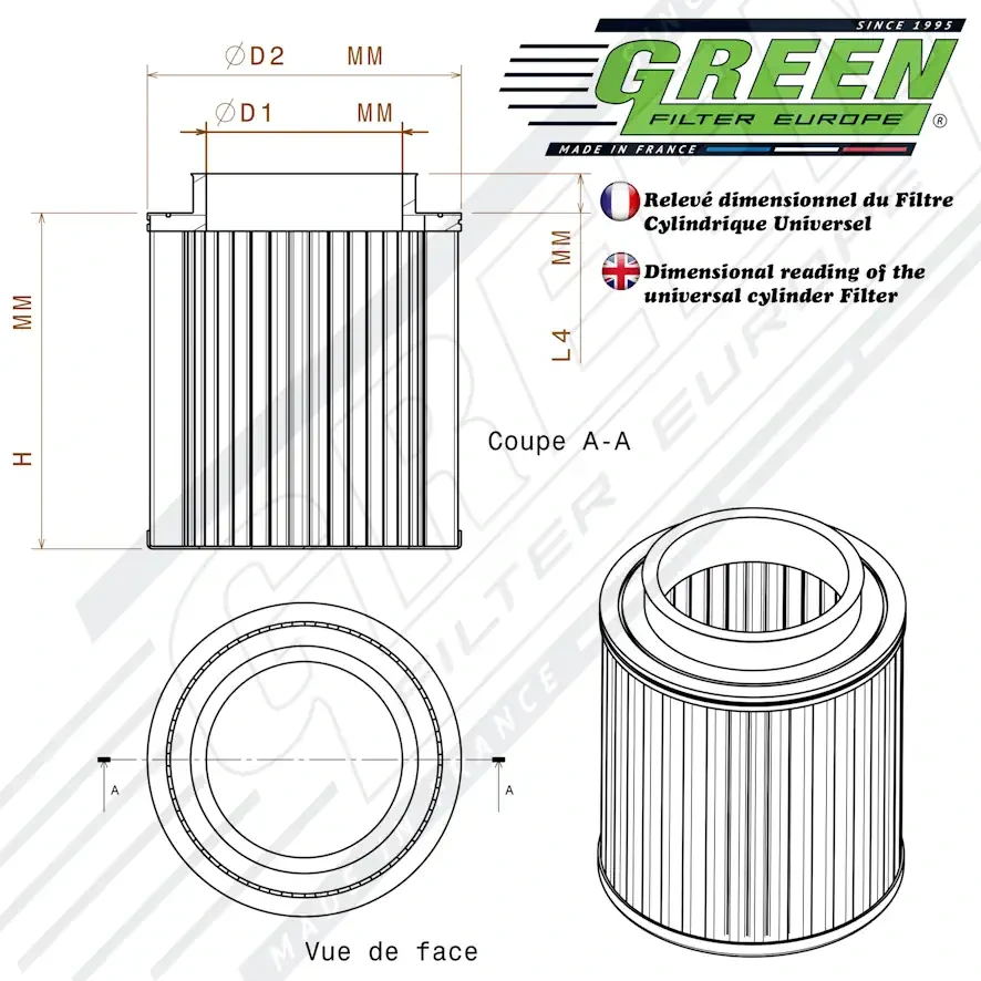 Filter Cilindrical