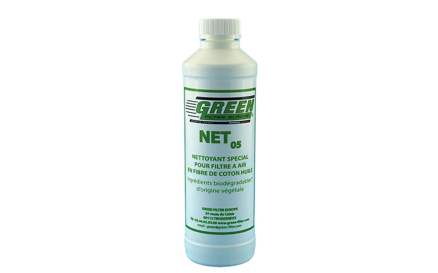 Nettoyant spécial pour les filtres à air en fibre de coton huilé 0,5 L ref NET05